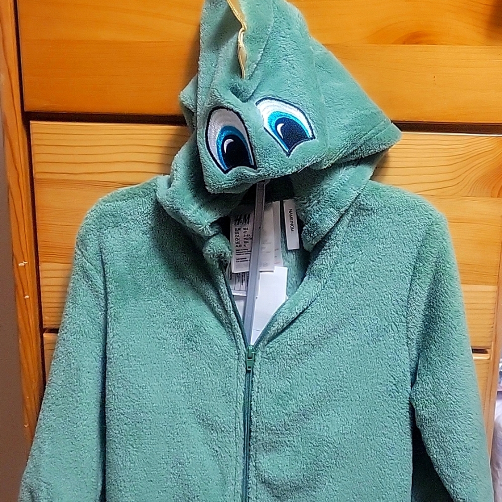 Green dinosaur onesie size 4T